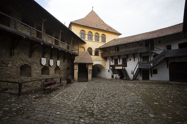 The entrance gate of the fortified church of Prejmer, Romania