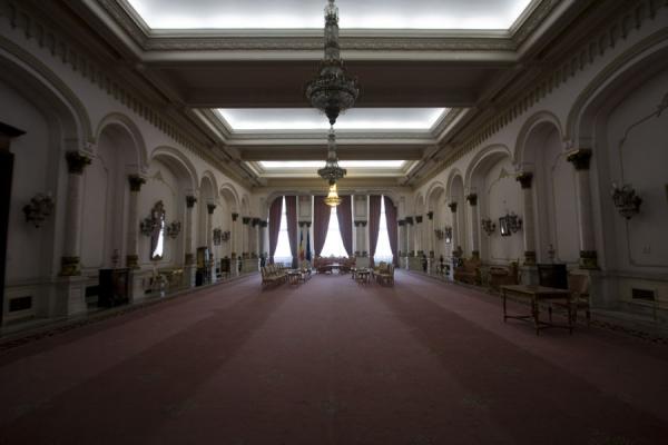 Picture of One of the countless halls in the PalaceBucharest - Romania