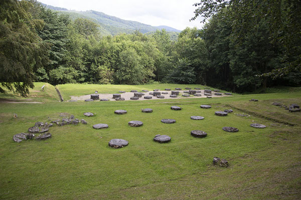 Overview of the limestone sanctuaries in the sacred zone, Sarmizegetusa Regia, Romania