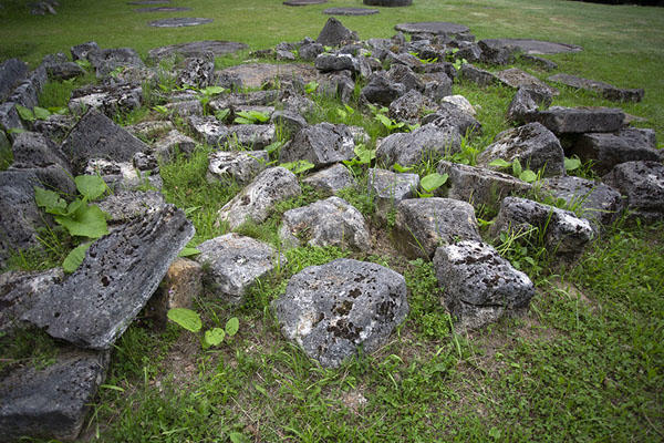 Ruins of a sanctuary in the sacred zone, Sarmizegetusa Regia, Romania