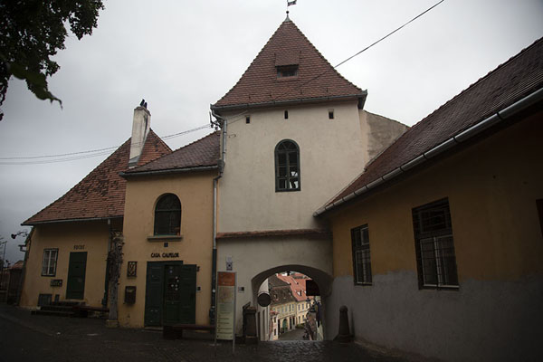 Turnul Scărilor (Stairs Tower), the gate with stairs leading down to the Lower town of Sibiu | Sibiu | Romania