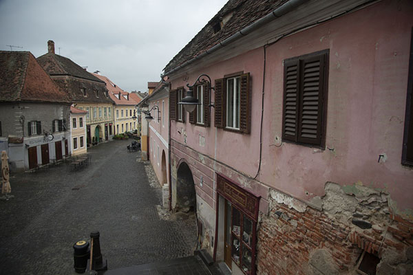 View of the lower town from the Bridge of Lies | Sibiu | Romania