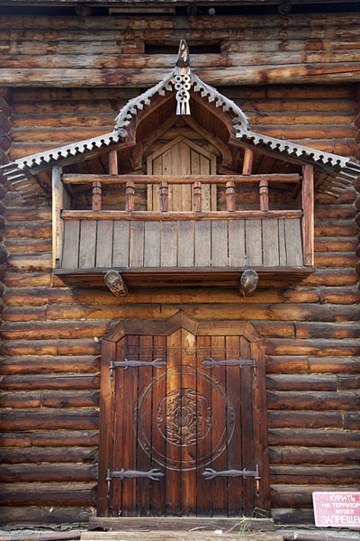 Exterior of a typical wooden house in the ethnographic museum of Esso | Esso | Russia
