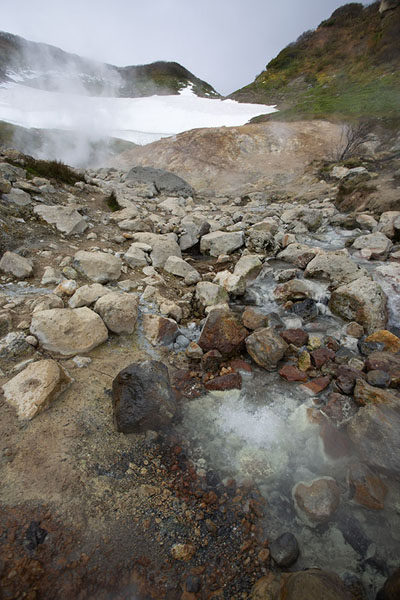 Photo de The small Valley of the GeysersMutnovsky Valley of Geysers - Russie