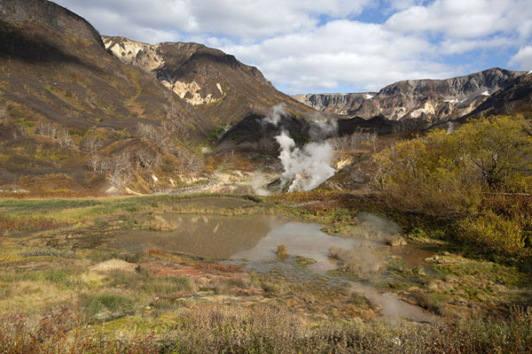 Photo de View of the Valley of GeysersVallÃ©e des Geysers - Russie