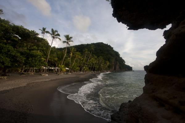 Anse Chastanet beach at the end of the day, Saint Lucia