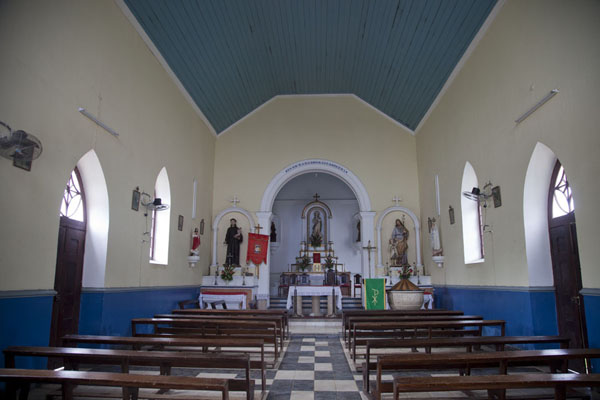 Interior of the Nossa Senhora da Conceição church of Santo Antonio, Santo Antonio, São Tomé and Príncipe