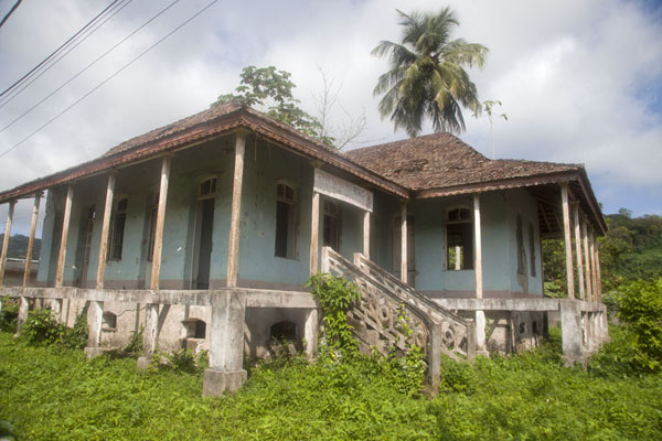 House surrounded by vegetation in Santo Antonio, Santo Antonio, São Tomé and Príncipe