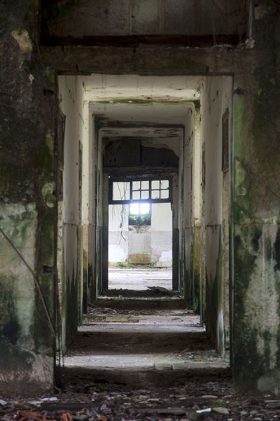 View of the interior of the old hospital of Sundy, Sundy, São Tomé and Príncipe