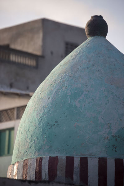 The round cone on top of Fakr ad-Din mosque, Somalia