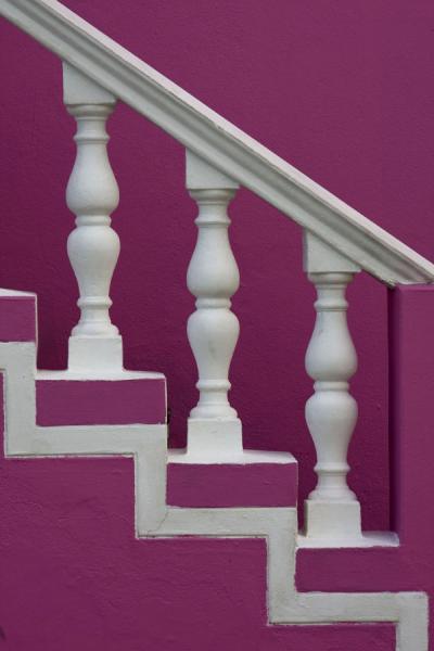 Steps at purple house in Bo-Kaap | Bo-Kaap | South Africa