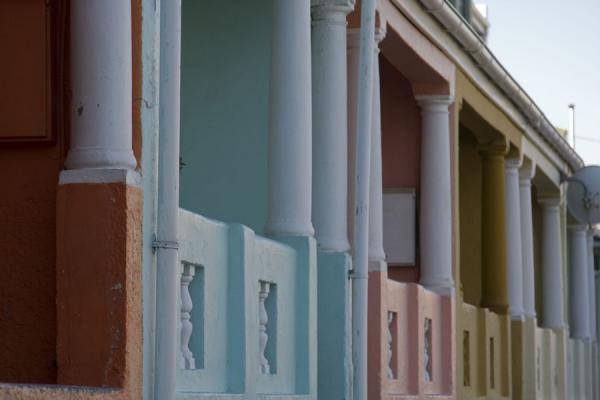 Bright colours and columns in Bo-Kaap | Bo-Kaap | South Africa