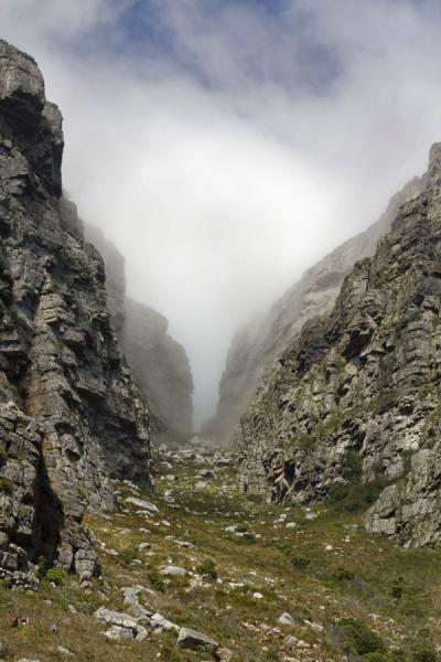 Picture of Platteklip Gorge with cloudCape Town - South Africa