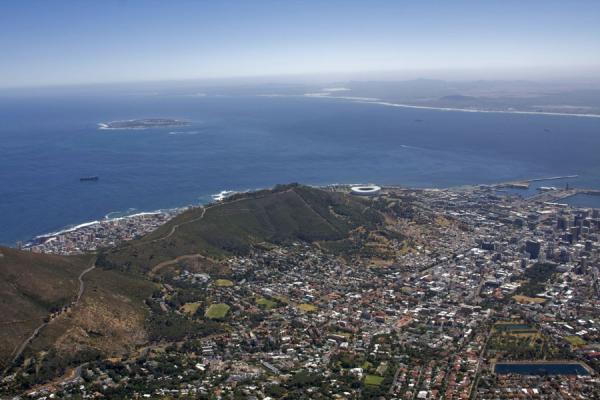 Picture of View over Cape Town: City Bowl, Signal Hill, Robben IslandCape Town - South Africa