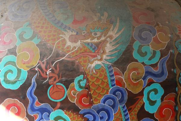 Detail of wooden drum at Bulguksa | Bulguksa | CorÃ©e du Sud
