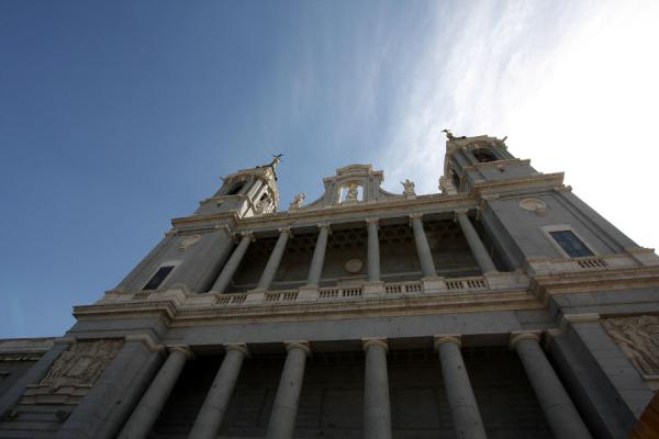 Side entrance of Almudena Cathedral facing the Royal Palace, Almudena Cathedral, Spain