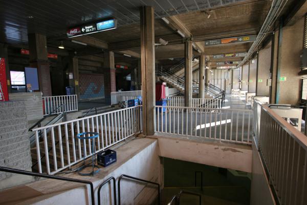 Interior of the stadium: pretty messy at times | Estade Camp Nou | l'Espagne