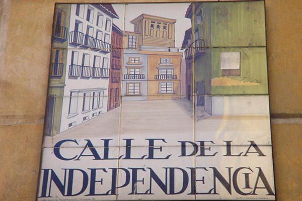 Street sign, Spain
