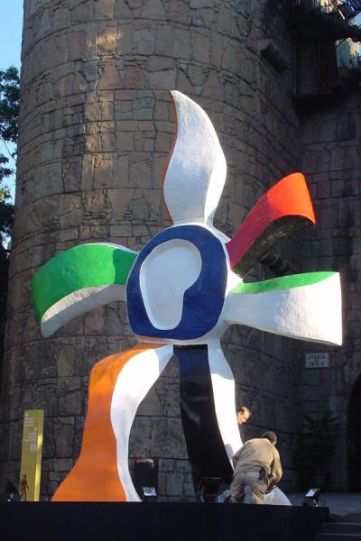 Entrance to the Poble Espanyol exposition, Spain