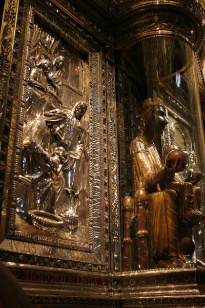 Statue of Black Madonna, Our Lady of Montserrat, or Moreneta, Spain