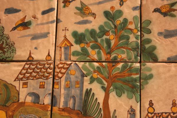 Photo de Detail of ceramic art in Pedralbes monasteryMonastÃ¨re Pedralbes - l'Espagne