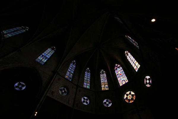 Photo de Gothic windows in the Pedralbes churchMonastÃ¨re Pedralbes - l'Espagne