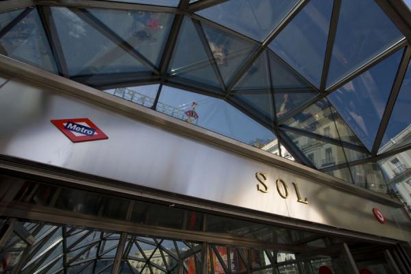 Picture of Entrance to the Sol subway stationMadrid - Spain