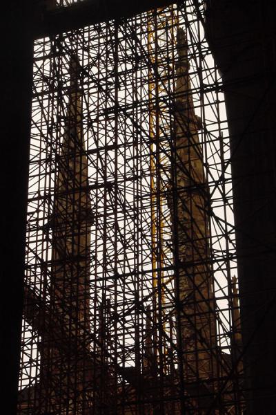 Construction at the Sagrada Familia, Spain