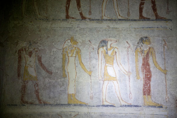 Detail of a mural in one of the royal tombs of El Kurru, Sudan