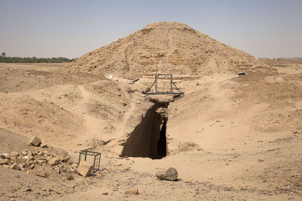 Archeologists are still working on the pyramid of El Kurru, Sudan
