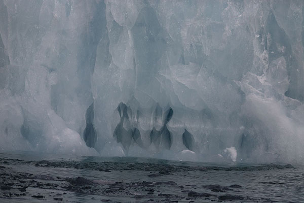 Close-up of holes in an iceberg in Hornsund | Hornsund | 