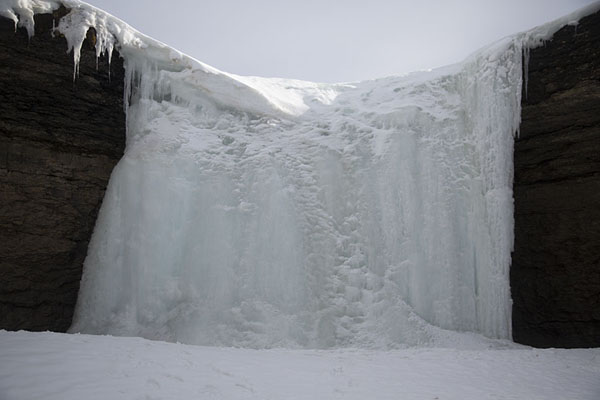 Icefall seen from below | Snowmobile to Spitsbergen East Coast | Svalbard and Jan Mayen