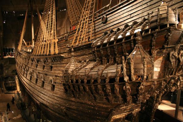 Vasa seen from behind, Vasa Museum, Sweden