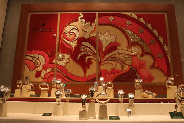 Foto van Watches with background of one of the major manufacturers of SwitzerlandGenÃ¨ve - Zwitserland