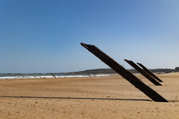 Picture of Spikes on the beach of Hou Bian Hu Shan bay in JinshaKinmen - Taiwan