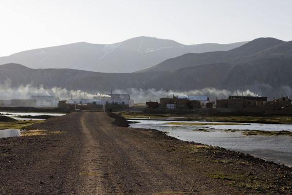Smoke moving over Bulunkul in the early morning | Bulunkul | Tajikistan