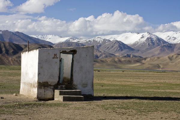 Lavatory in the landscape of Bulunkul | Bulunkul | Tajikistan