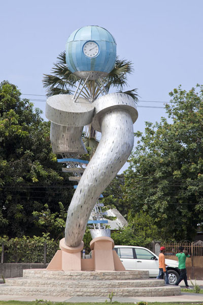 The intriguing clock at the Clock Tower Roundabout | Dili | Timor Est