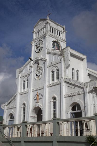 The whitewashed catholic church of Neiafu | Vava'u Island | Tonga
