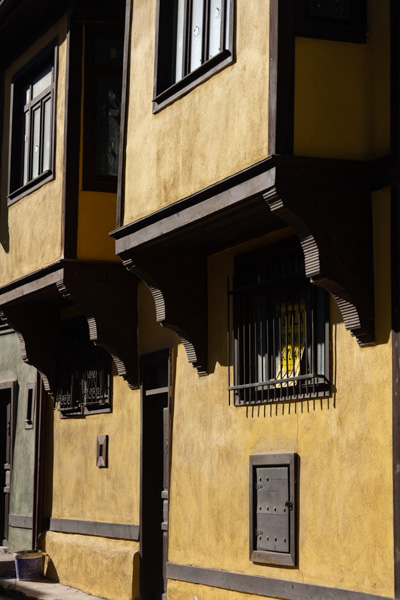 Ottoman timber-framed house in Afyonkarahisar's old quarter, Türkiye