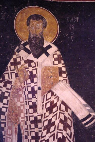 Saint depited in Chora museum, Istanbul, Türkiye One of the saints, Türkiye