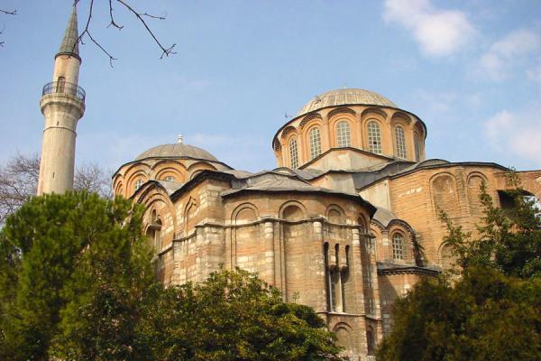 The Kariye (Chora) museum from the backyard, Türkiye