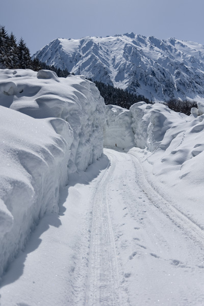 The road to Elevit covered in snow | Fırtına Vallei | Turkije