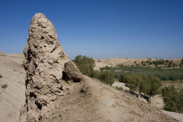 Remains of city wall of Izmukshir, Izmukshir, Turkmenistan