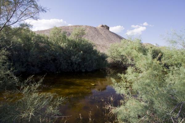 Moat with walls of Erk Qala, Turkmenistan