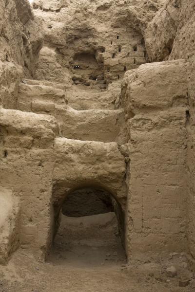 Restored building in the ancient settlement of Nisa | Nisa | Turkmenistan