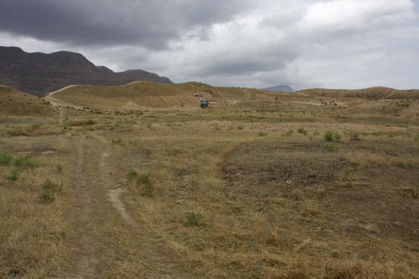 Looking over the ancient site of Nisa | Nisa | Turkmenistan
