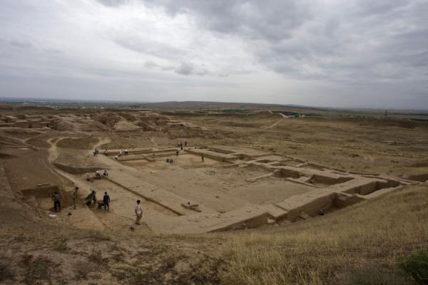 Overview of Nisa from the city wall | Nisa | Turkmenistan
