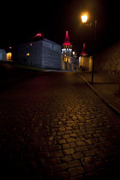 Evening view of the fortress of Kamyanets-Podilsky | Kamyanets-Podilsky fort | OekraÃ¯ne