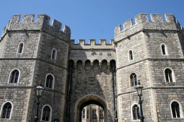 Typical defensive towers at Windsor Castle, United Kingdom